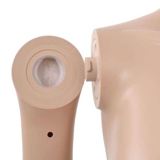 Female Mannequin with Glass Base Beige 180 cm