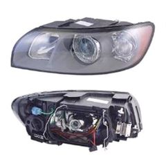 Left Headlamp (Halogen, Takes H7 / HB3 Bulbs, Supplied With Motor) For Volvo V50 2004-2007