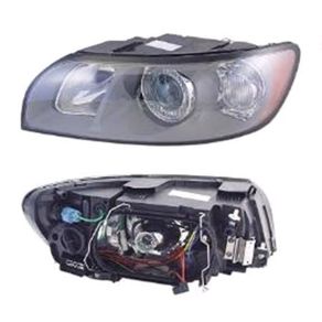 Left Headlamp (Halogen, Takes H7 / HB3 Bulbs, Supplied With Motor) For Volvo V50 2004-2007