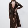 Limited edition sequin brown dress Image 4