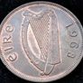 [#297] - Ireland 1968 | Irish 1d | One Penny | KM.11 | AU Image 2