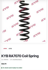 KYB Coil Spring K-Flex