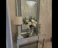 Mirror and console table