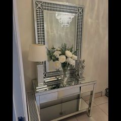 Mirror and console table