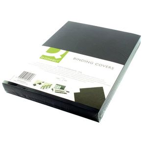 100 Pieces Q-Connect Black Binding Covers