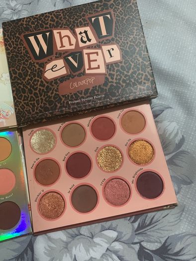 Colourpop eyeshadow palettes , sweet talk , what ever palettes