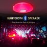 FREE EXPRESS SHIPPING Ceiling Light with Bluetooth Speaker 36W, High Sound Quality ,Cool/Warm White Colour Changing lamp with Remote Control and App,Waterproof Lamp for Bedroom Image 3