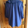 BNWTS Next Ladies Linen Blend Blue Blouse Size 14 including postage Image 3