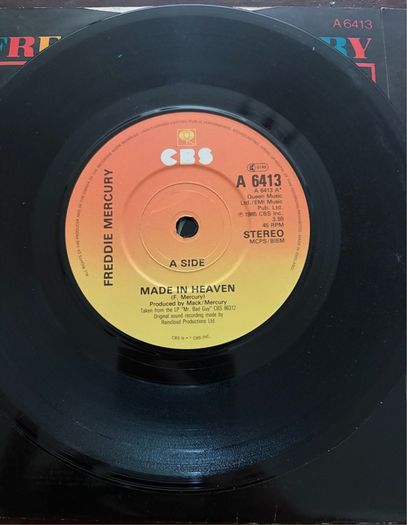 Freddie Mercury Made In Heaven Original UK 1985 7 inch Vinyl Single