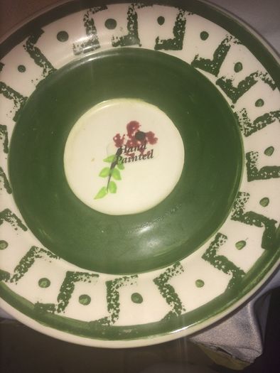 Fiona Bradley hand painted pottery tea set