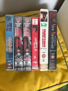 A nightmare on elm street vhs video collection