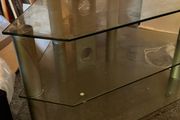 tv glass stand