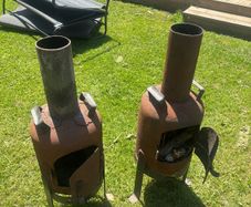 Gas bottle fire pit