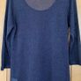 Ladies Navy&Silver Sheer Knit Jumper by Nina Murat Image 4