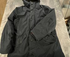 Michael Kors Black Parka Coat size XL Mens Full Zip Hooded Casual Outdoors -FLAW