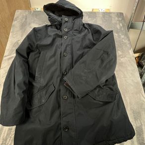 Michael Kors Black Parka Coat size XL Mens Full Zip Hooded Casual Outdoors -FLAW