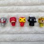 Marvel Funko Pop Calendar 80th Anniversary Edition Avengers Ultron Daredevil Iron Man Black Panther Loki approx. 3.5 cm. Used Please see photos Image 2