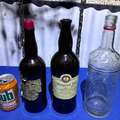 3 Vintage empty bottles