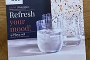 Moods Water Glasses x 4