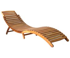 Foldable Sun Lounger Solid Acacia Wood