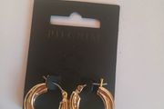 Pilgrim Gold Tone Chunky Twisted Hoop Earrings Statement New RRP 29.95 CAN POST