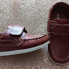 Boys Next brown leather shoes Size 8J