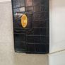 bag- Beautiful Mischa Barton black crocs pattern bag with gold hardware, Image 3