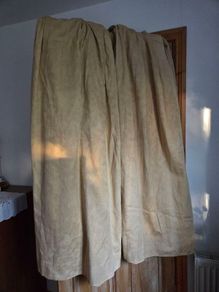 Pair Brocade Curtains Full Length