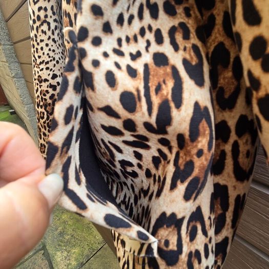 Animal print fleece jacket size 12