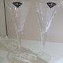 Crystal Martini / Cocktail Glasses x 4 Image 3