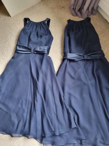 2 navy blue bridesmaid dresses