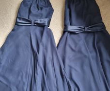 2 navy blue bridesmaid dresses