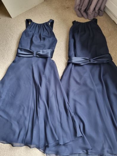 2 navy blue bridesmaid dresses