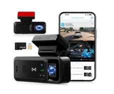4G LTE Dash Cam with Live Remote Viewing, 1080P Dual Car Security Camera (Front and Cabin)