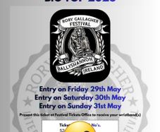 Rory Gallagher Festival Tickets