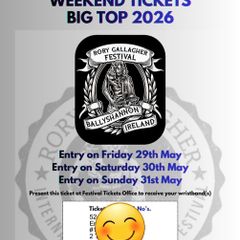 Rory Gallagher Festival Tickets