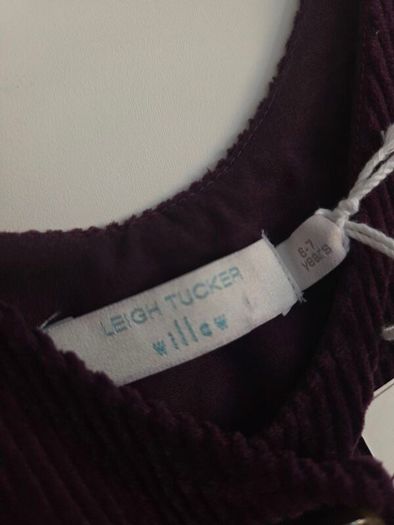 6-7years, Brand-New LeighTucker Purple Corduroy Jumpsuit