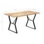 Dining Table 140x80x76 cm Solid Mango Wood Image 6