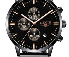 Lige Cronograph Watch - as new.