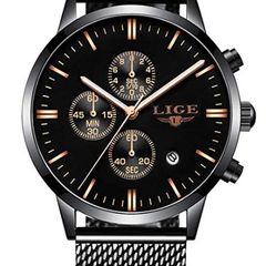 Lige Cronograph Watch - as new.
