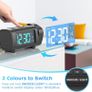 Projection Alarm Clock, Alarm Clocks Bedside Mains Powered, Projection Clock with FM Radio, Large VA Display, 4-Level Dimmer, Snooze, Digital Clock for Bedroom Image 9