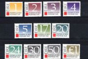 1988 Ireland Sixth Issue Postage Due Stamps Mint Never Hinged (MNH)
