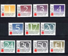 1988 Ireland Sixth Issue Postage Due Stamps Mint Never Hinged (MNH)