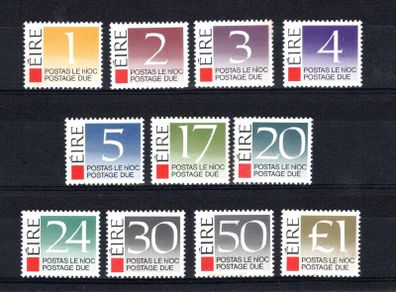 1988 Ireland Sixth Issue Postage Due Stamps Mint Never Hinged (MNH)