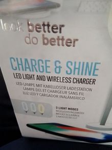wireless phone charger with led light