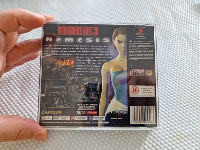Resident Evil 3 PlayStation1 Ps1 PlayStation2 Ps2 Games Original