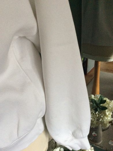 Mint Velvet White Sweat Top with seam detail on front - Size 12