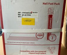Box of 2000 nails and 2 fuel cells