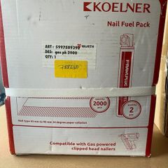 Box of 2000 nails and 2 fuel cells