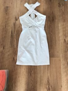 Cream Strappy Dress Size 6